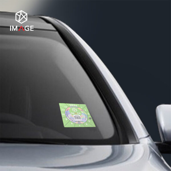 car windscreen insurance sticker for insurance confirmation