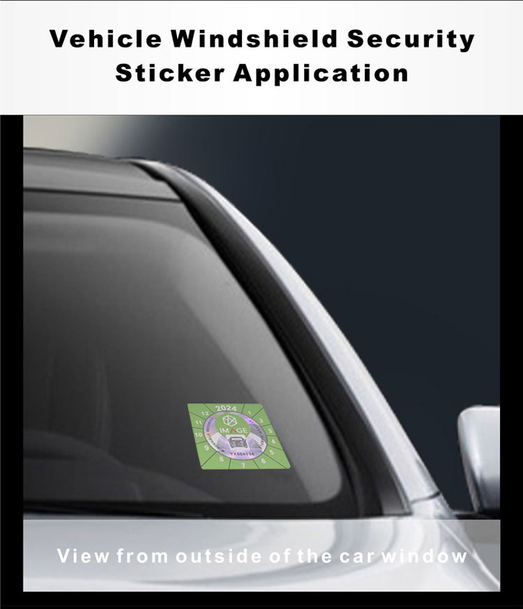 vehicle windshield insurance sticker application