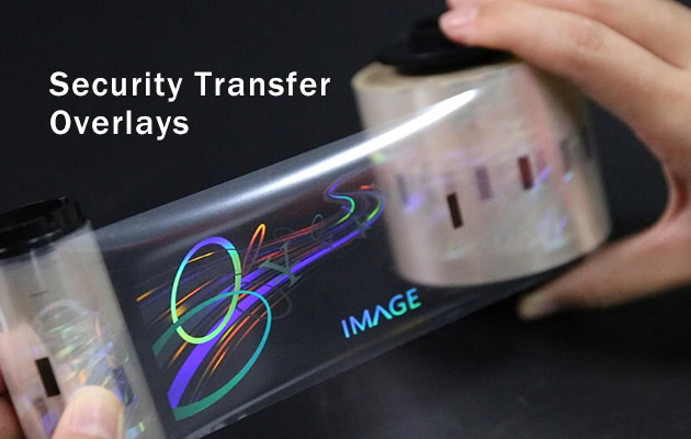 highly secure and attractive optical security transfer overlay, suitable for IDP laminating equipment