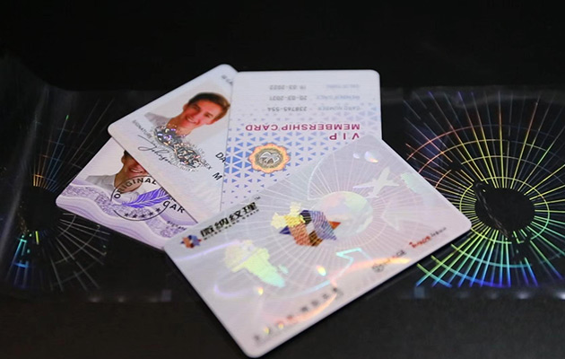 holographic overlays protect various id cards from tampering