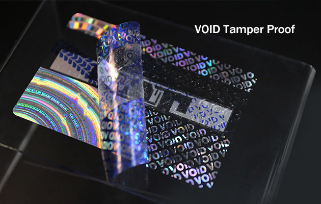 windshield tamper proof rfid tag with holographic logo