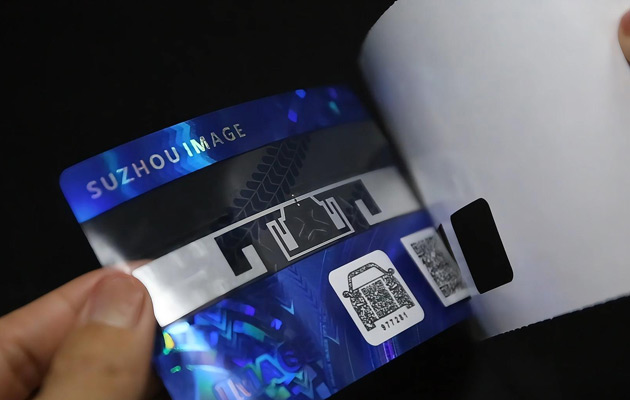UHF RFID windshield labels with aesthetic and security features