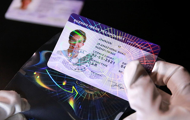 IMAGE optical security overlays for printed id cards