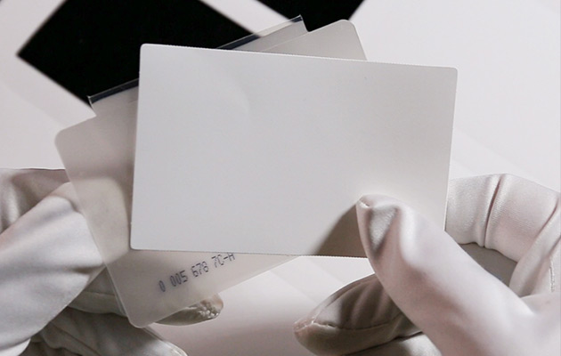 Teslin ID card with butterfly laminating pouches, create a borderless finish