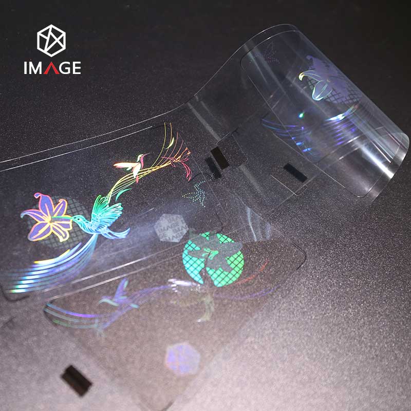 0.6 mil transparenrt holographic patch film