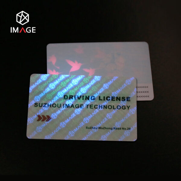 Driver's license printed with UV fluorescent ink technology