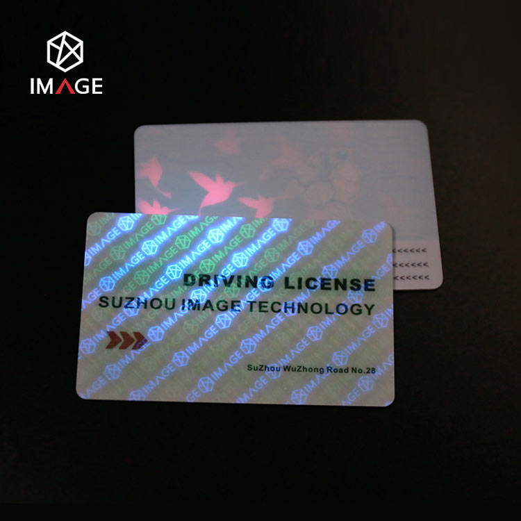 Driver's license printed with UV fluorescent ink technology