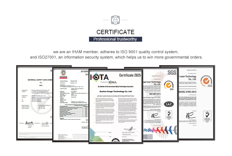 Suzhou Image Technology Certification (IOTA, ISO27001, ISO9001)
