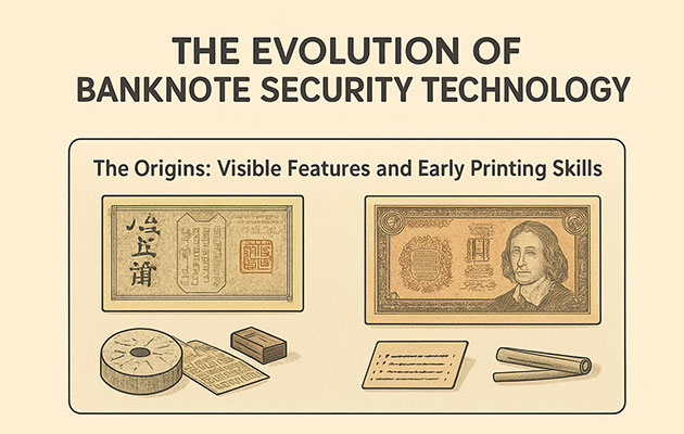 The transition from metal coins to paper money, the revolution in human finance and trade