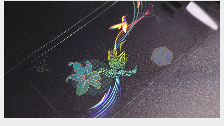hologram patch type overlay film, 0.6 mil (15mic), 600 cards per roll (2)