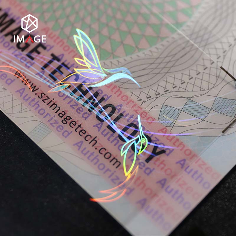 hummingbird optical patch overlay for id card application