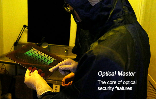 hologram master, the core of optical security features and micro-nano structure