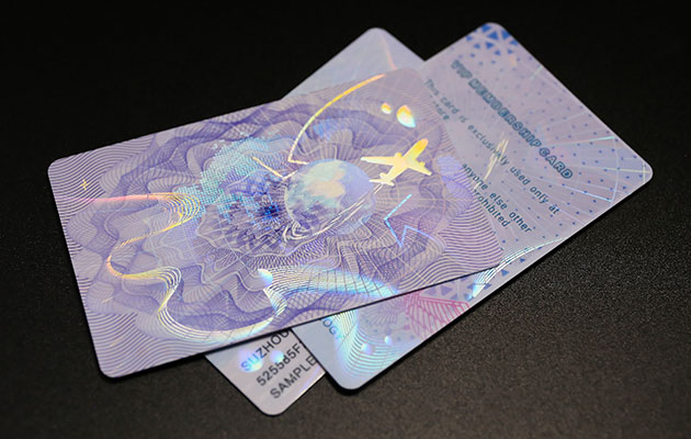 optical heat tranfer overlay, optical layer fully integrates with the card surface