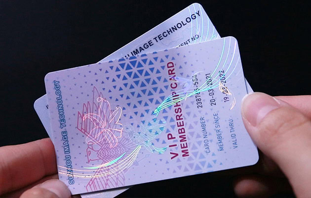 Holographic lamination for id cards, prevent tampering and has scratch-resistant feature