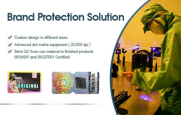 IMAGE optical anti-counterfeiting labels created with self-developed precision lithography equipment