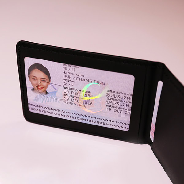 five advantages of security ID badge holder, 3D optical effects and leather-like texture