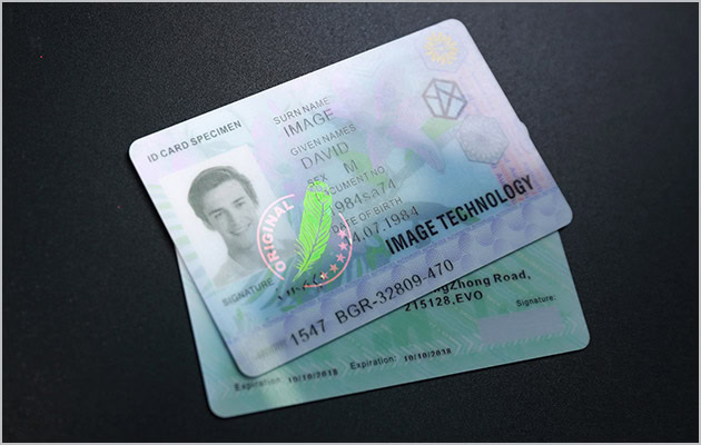 Polycarbonate ID cards with Laser personalization and PC material embedded overlay