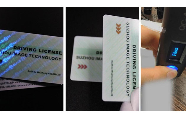 Security inks for ID documents including fluorescent ink, OVI and magnetic ink