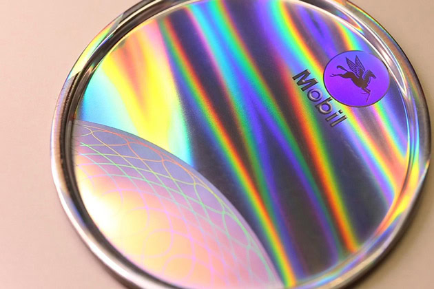 Micro-nano optical anti-counterfeiting Label applied to Mobil lubricant container caps