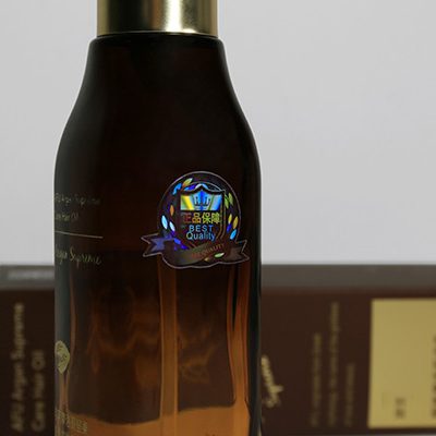 attractive 3d holographic label for cosmetic bottle