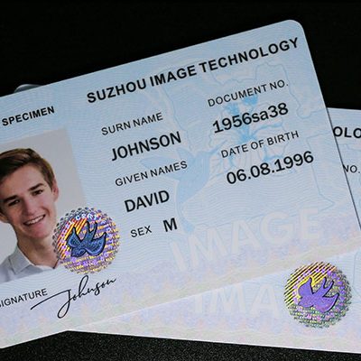 cr80 id cards with hologram lamination