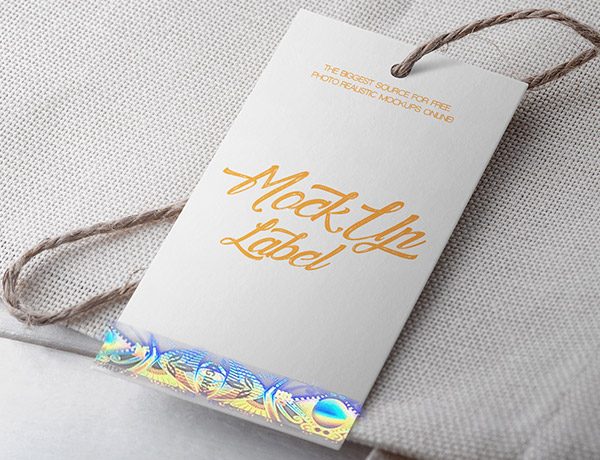eye-popping holographic strip for hang tags