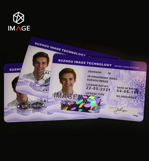 security id cards with embedded hologram overlays